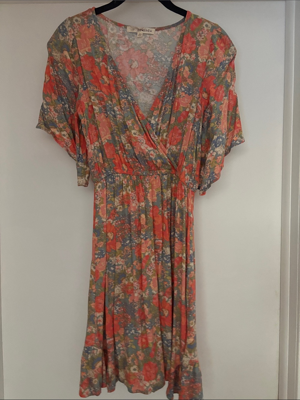 Rewind Floral Wrap Midi Dress